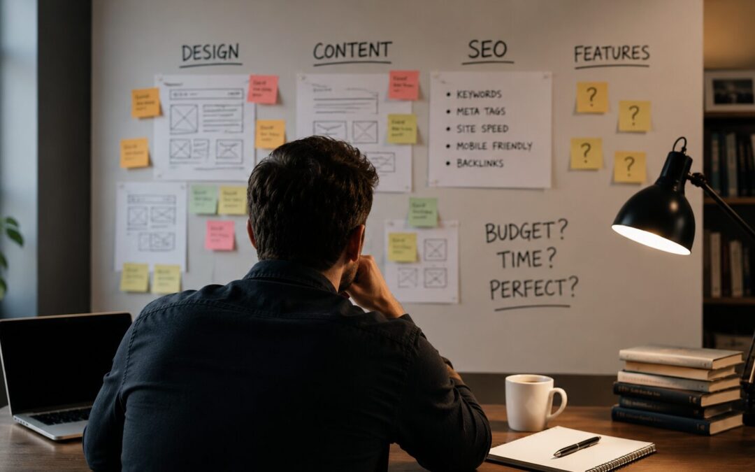 Why Most Business Owners Overthink Their Website (And Stall)